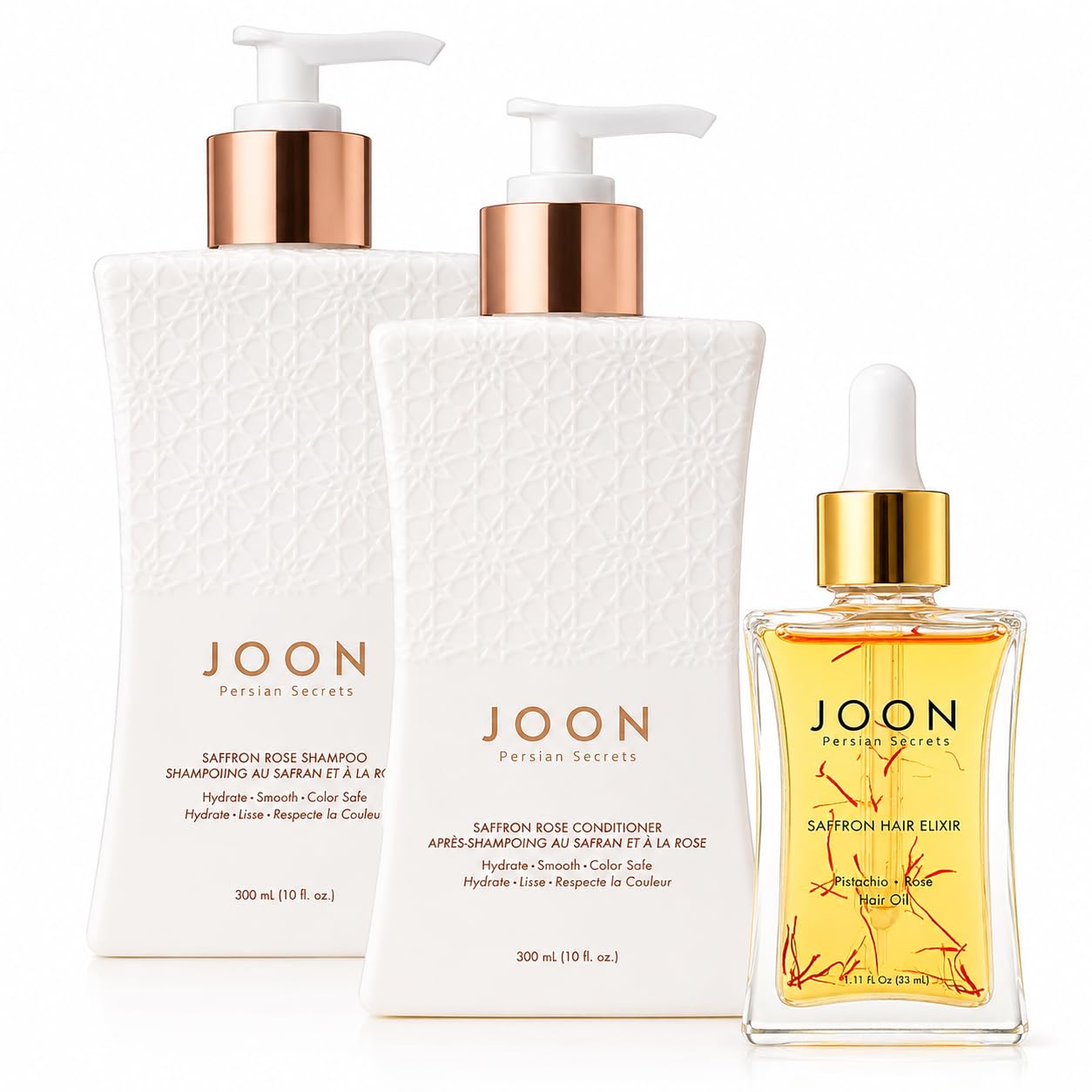 Joon Moisturizing Trio Set | Shampoo | Conditioner | Elixir | Full Size Set