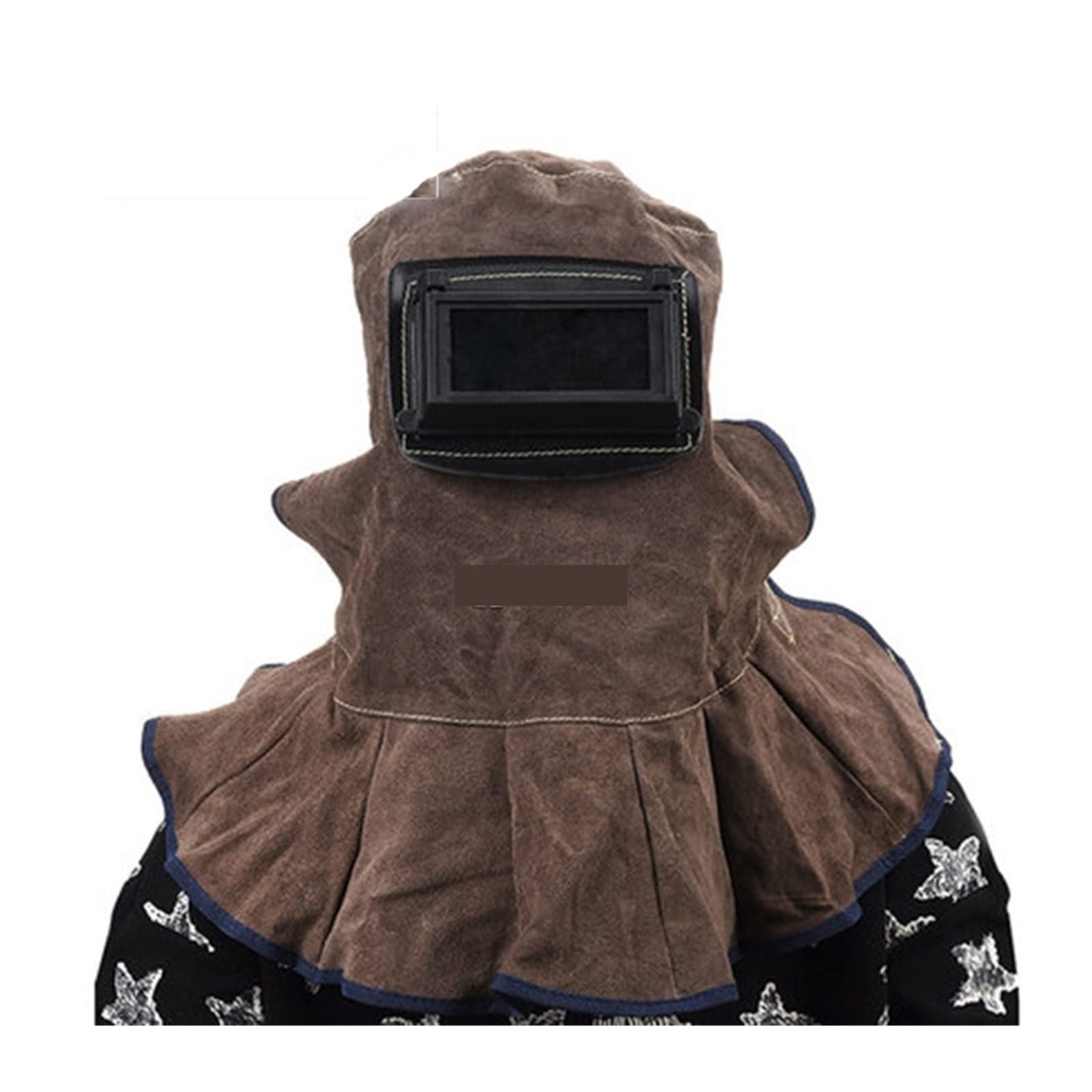 Máscara de casco soldadura cuero lente solar cubierta transpirable mascarilla protección seguridad for soldador,Retardante de llama(CKB-3001)