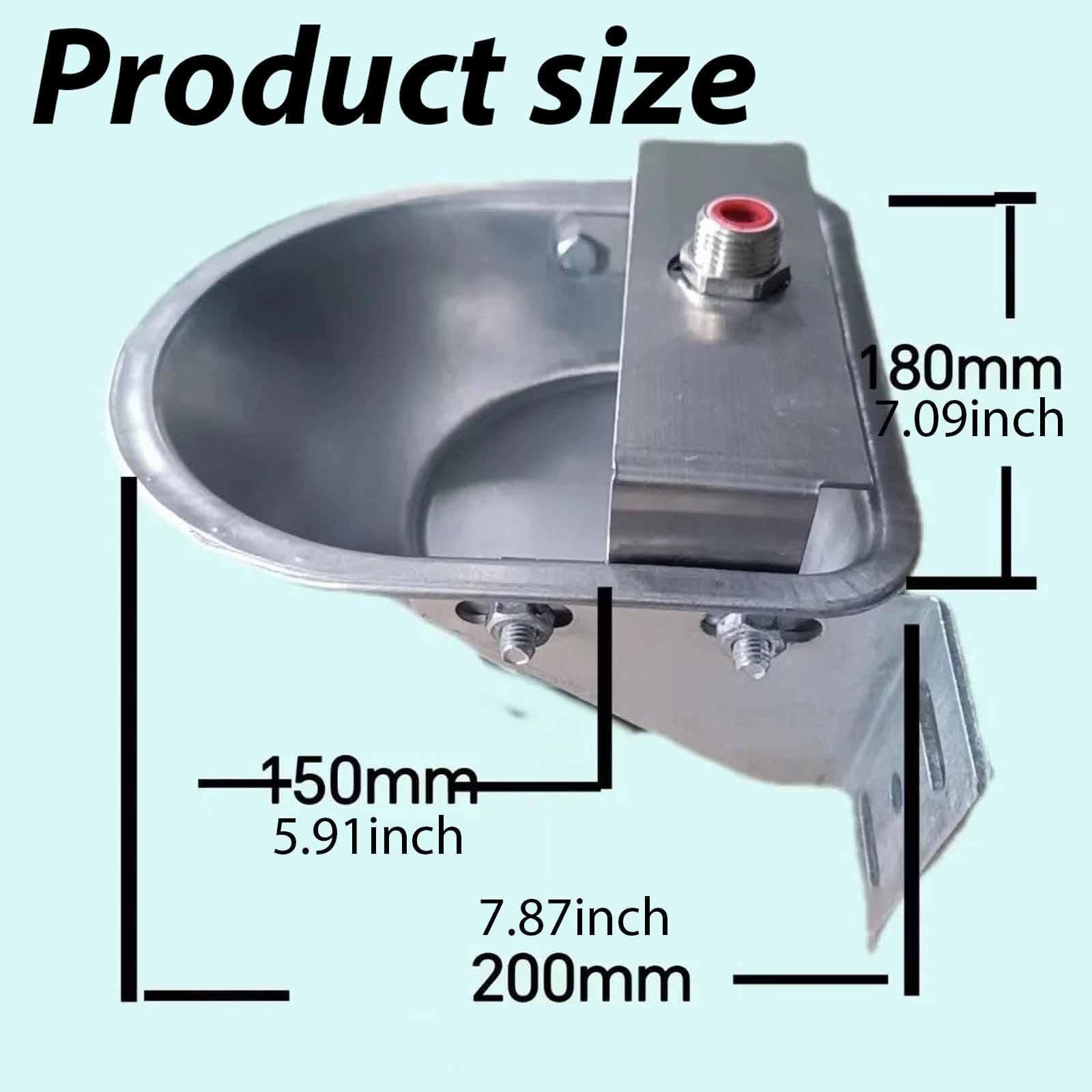 Abbeveratoio Automatico per Pecore, Distributore Automatico di Acqua in Acciaio Inossidabile per E Agnelli, Senza Foro di