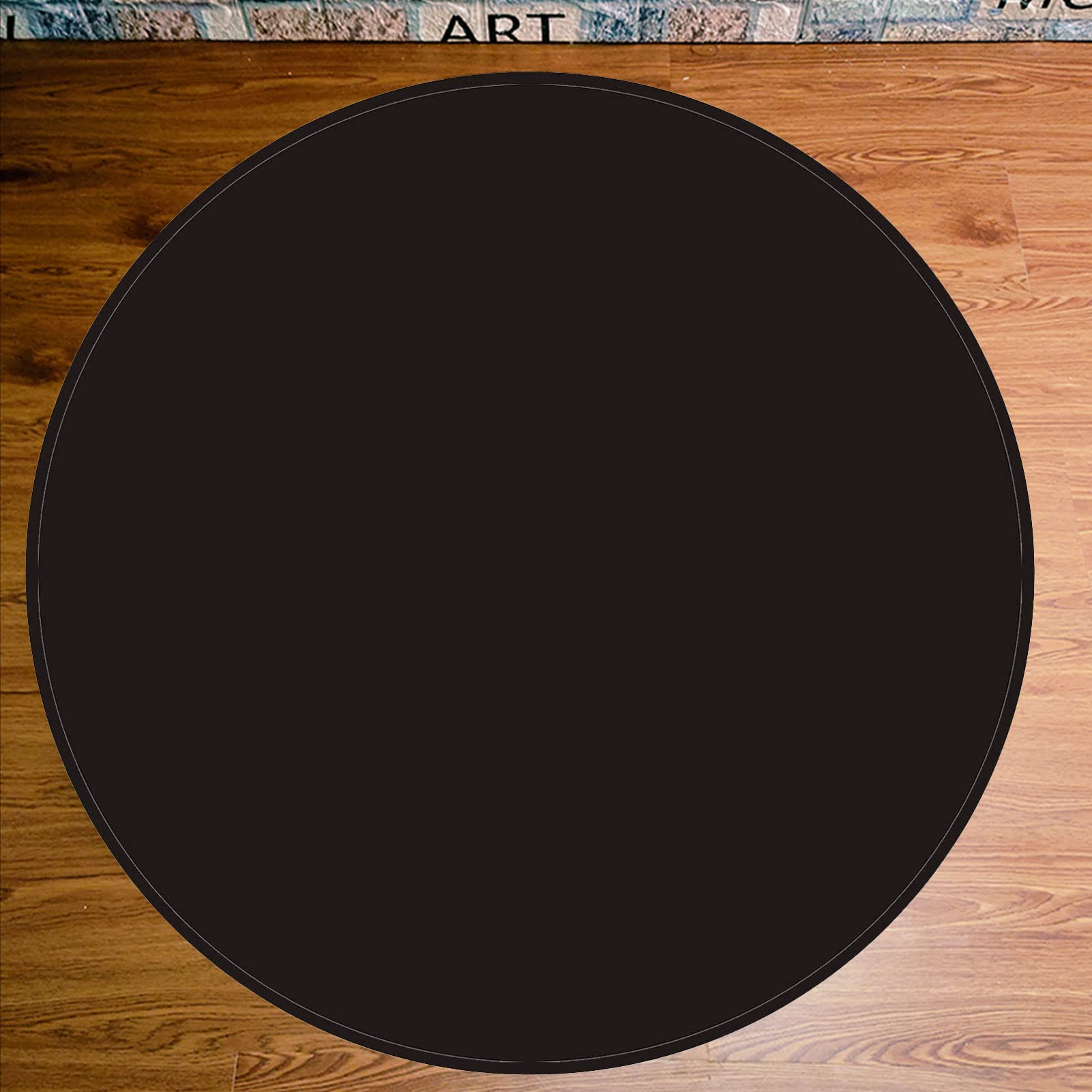 EYZO Tappeto per Batteria Tappetino per Batteria Tappeto Drum Carpet per Batterie Acustica Elettroniche Rullante Drum Tappeto Antiscivolo, Tappetino per Pianoforte Rotondo Insonorizzato 120CM