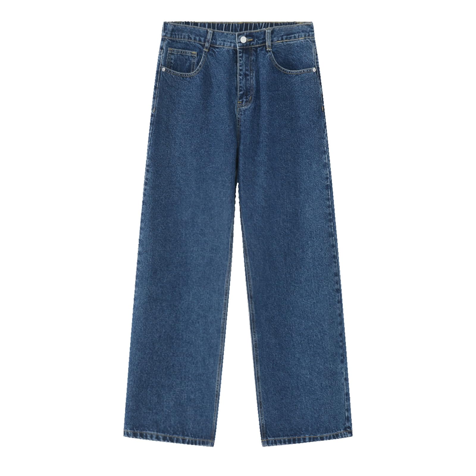 Herren Jeans Lose Wide-Leg Straight Denim Hose Frühling und Sommer Retro Jeans für Männer Breite Jeans Streetwear Hosen
