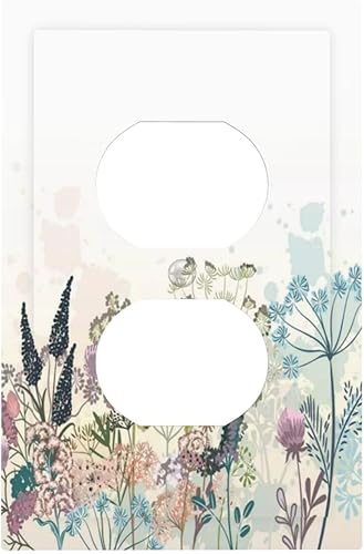 Miniatura 107 de Cubiertas de Interruptor de Luz de 1 Pandilla Bosques Animales Flores Hierba Árboles Placa de Pared Decorativa Interruptor Eléctrico para Decoración