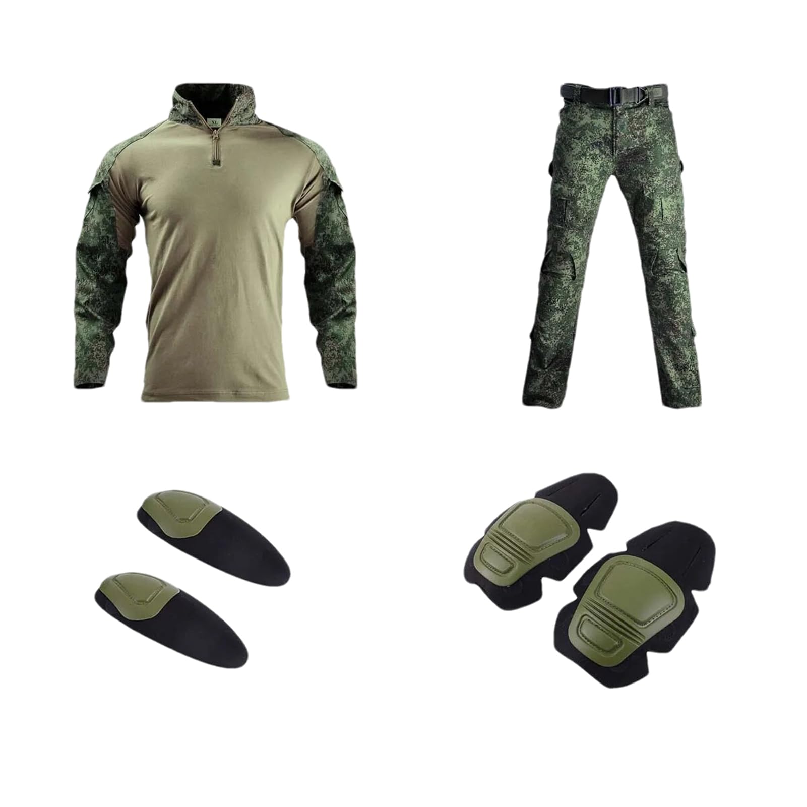 ZMINTactical Suits With Pad Paintball Mens Clothing Military Uniform Combat Shirts Camo Shirts Men Pants Hiking Suit