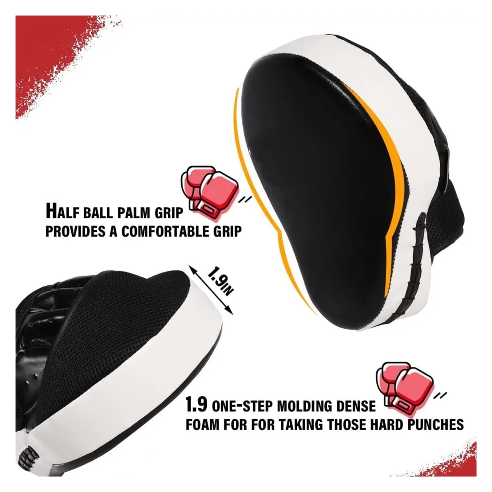 Guanti Focus 1 pz. Pugilato Pu Kick Pad Muay Thai Sanda Foot Target Training