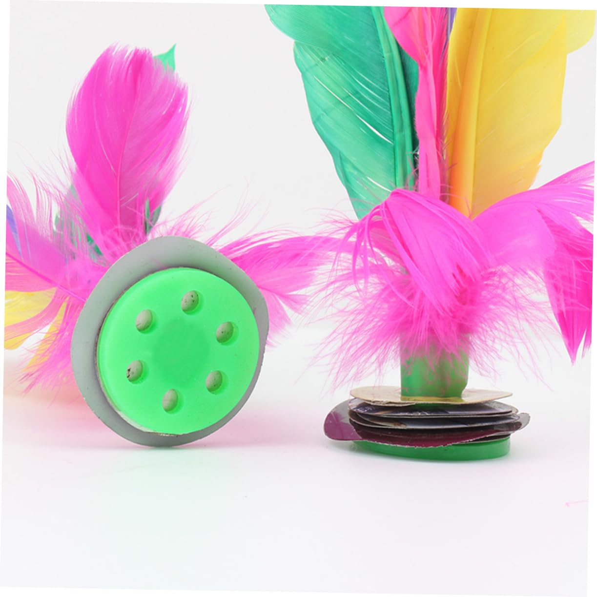 Hohopeti Goose Shuttlecock 6pcs Random Colors Kicking Shuttlecock Toy Chinese Foot Sports Game