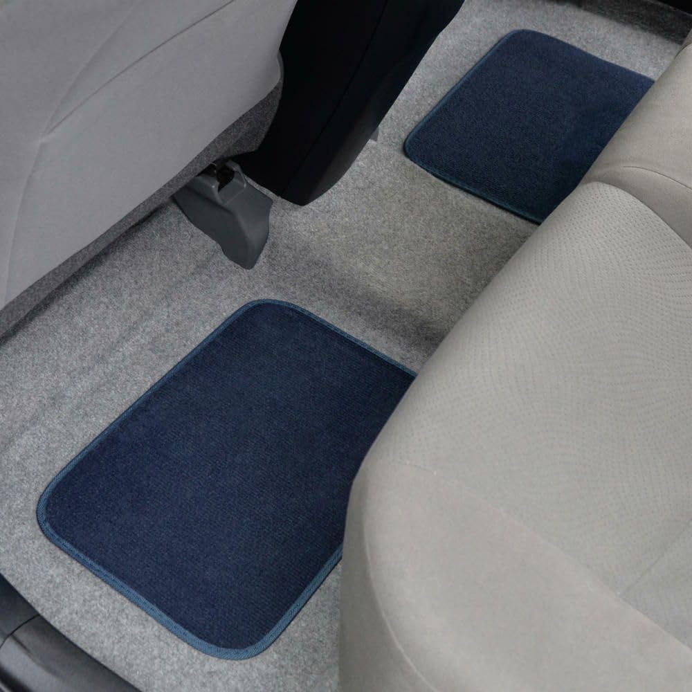 alxiang Front Rear Carpet Floor Mats Set Auto Car Suvs Fits Truck-Blue Vacuum or Use Soap and Water-Maintenance — view 7