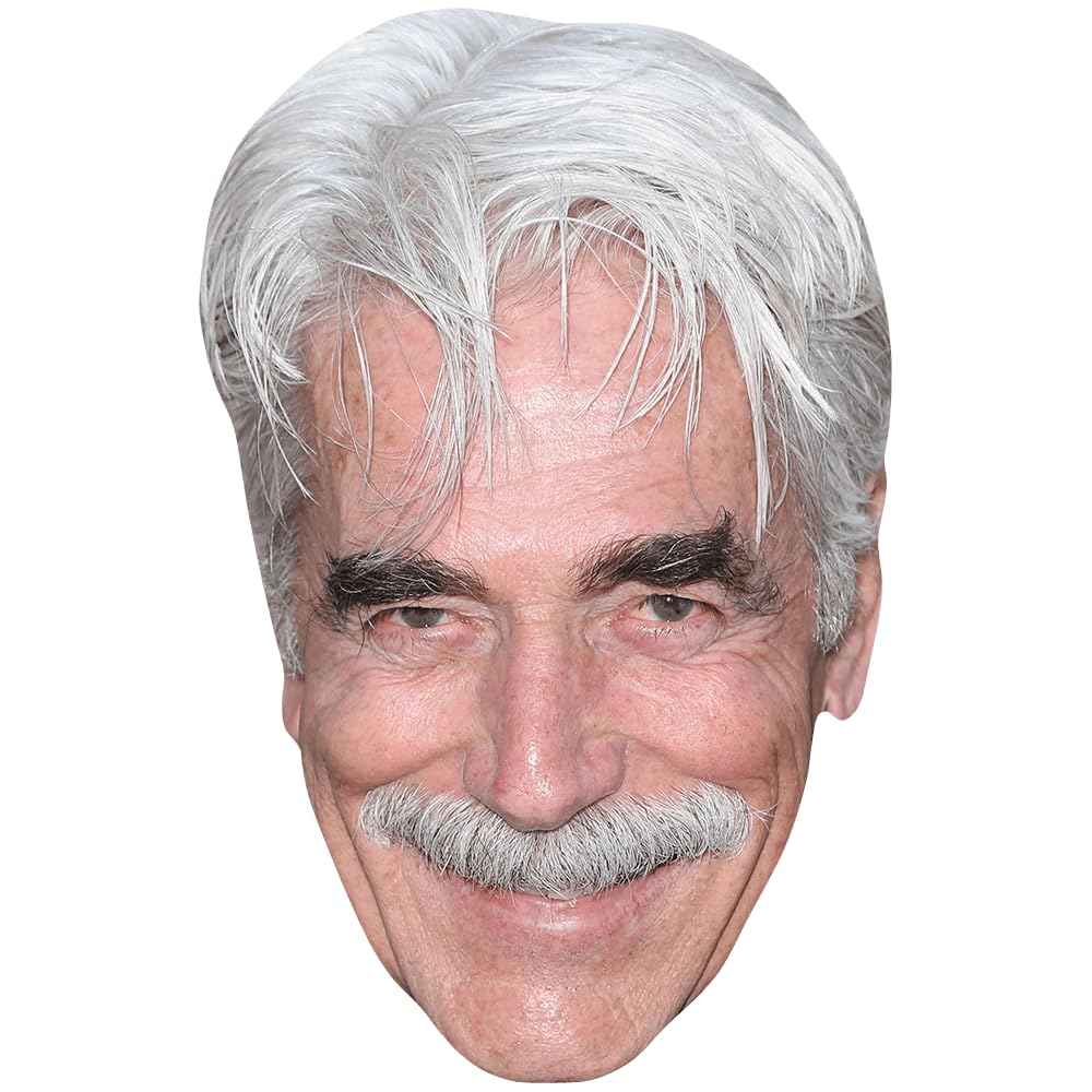 Sam Elliott (Smile) Celebrity Mask, Flat Card Face, Fancy Dress Mask