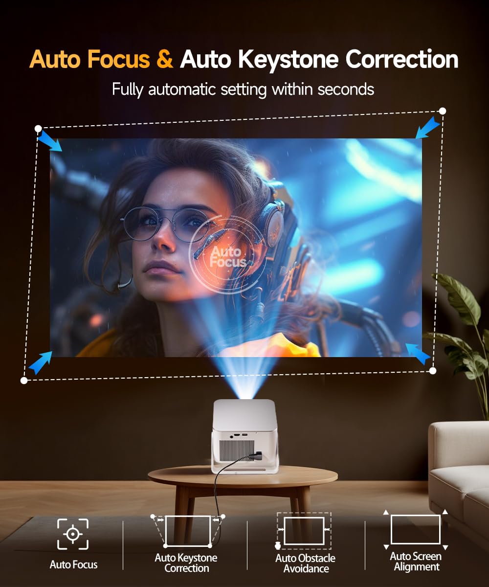 Magcubic Mini Projektor 4K - Android 14 Rzutnik Natywny 1080P HY350MAX