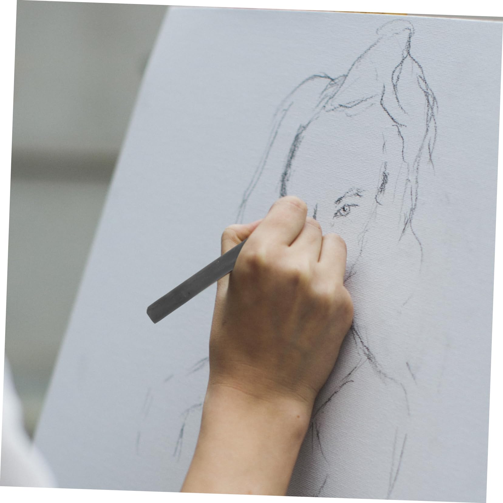 NUOBESTY 60piezas Lápices De Carboncillo Comprimido De Sauce Para Dibujo y Sombreado Artístico Para Adultos y Adolescentes Para y