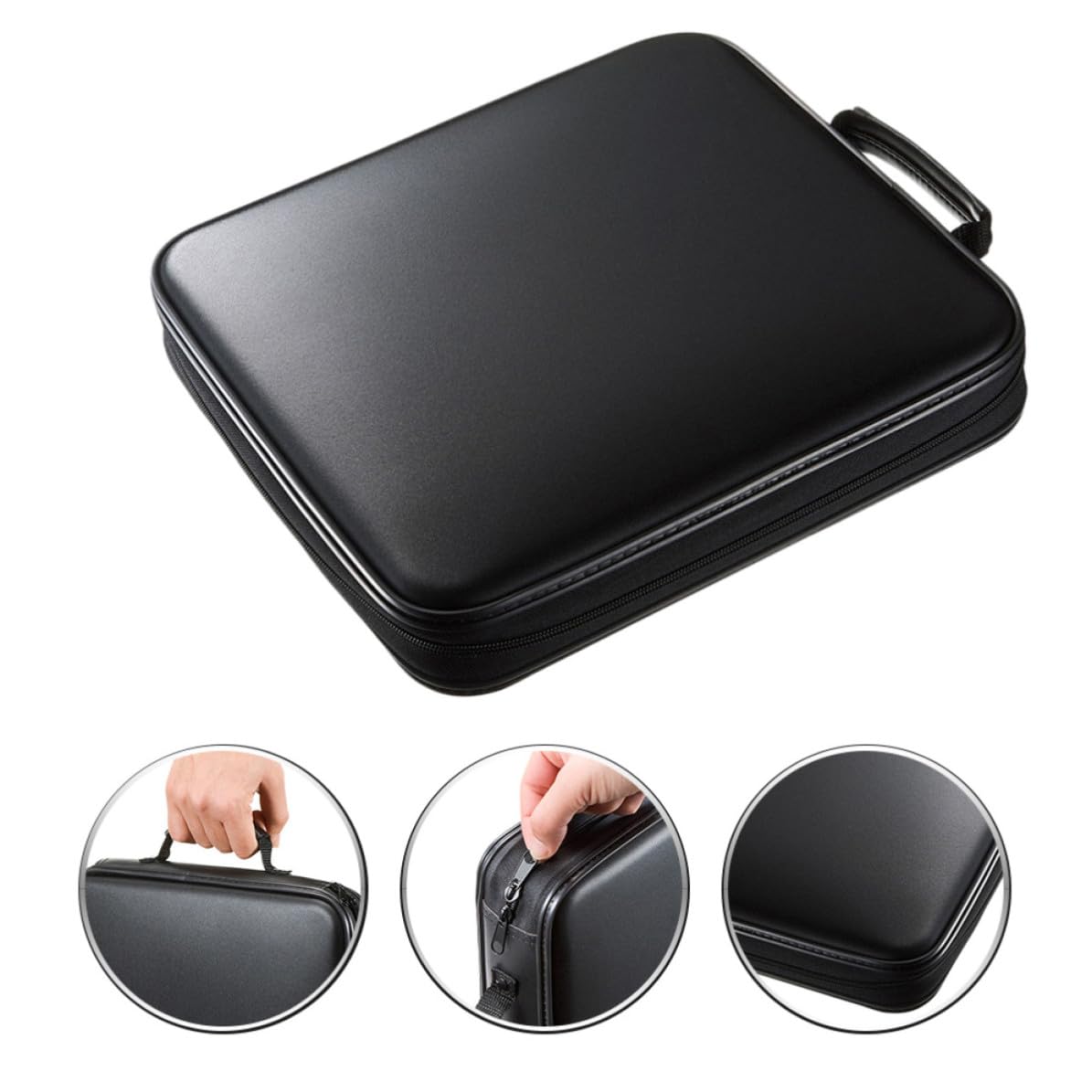 Custodia Materiale Pp e Non Tessuto 160 Pezzi Capacità per CD Resistente Agli Urti ai Graffi Organizer per Dvd per Soggiorno
