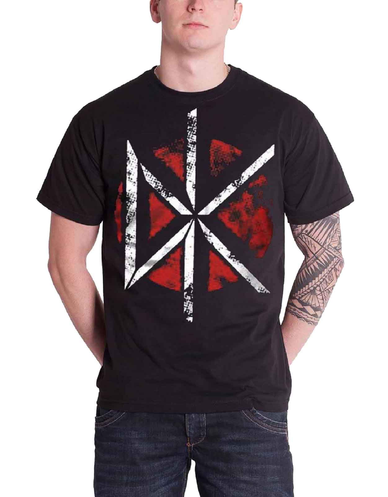 Plastic Head Dead Kennedys Distressed Dk Logo Men's T-Shirt Black Medium