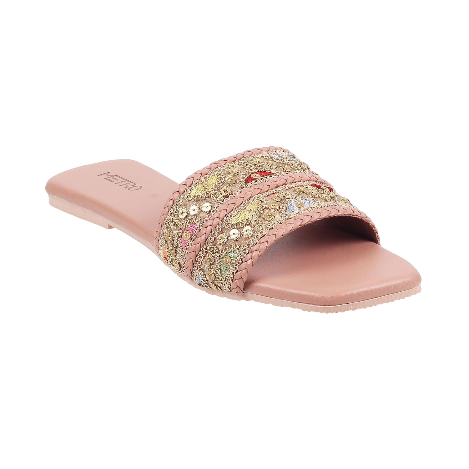 metro Womens Synthetic Pink Slippers (Size (8 UK (41 EU))-picture-37