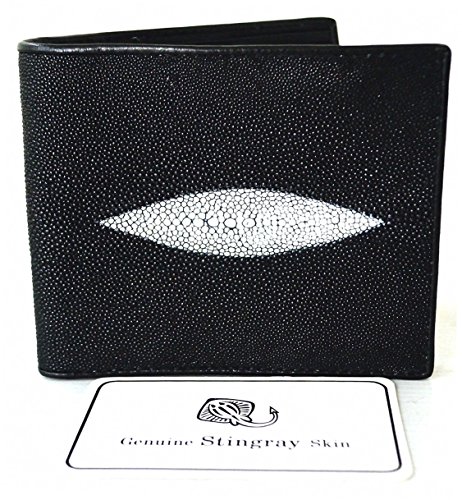 Men's Bifold Double White Pearl Eyes Wallet2