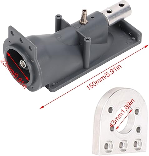 Miniatura 4 de Empujador de chorro de barco a control remoto, propulsor de 1.024 in, empujador de agua con control remoto para barco RC Jet Drive, accesorio de