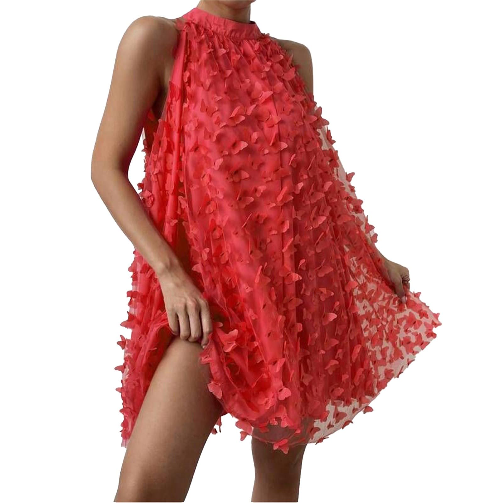 Cocila Vestiti Eleganti Donna Invernali Vestiti Cotone Donna Estivo Lunghi Vestito Cotone Svasato Abiti Corti Eleganti Vestiti da Damigelle Colore Ottanio Vestito Donna Rosa Cipria