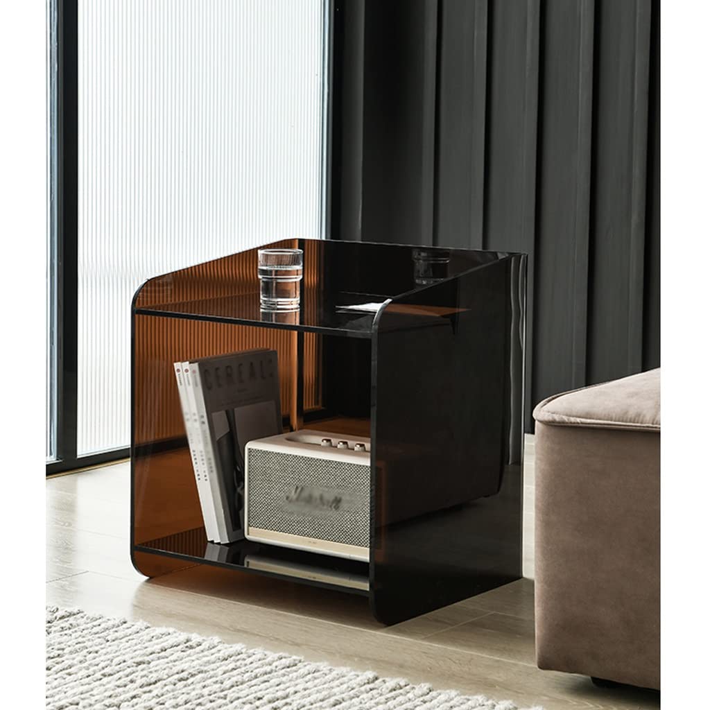 nachtschrank Acryl Nachttisch Kreative Minischlafzimmer Kleiner Nachttisch-Kabinett-Lagerschrank Modernem minimalistisches Wohnzimmer-Seitenkabinett nachttische (Color : A)