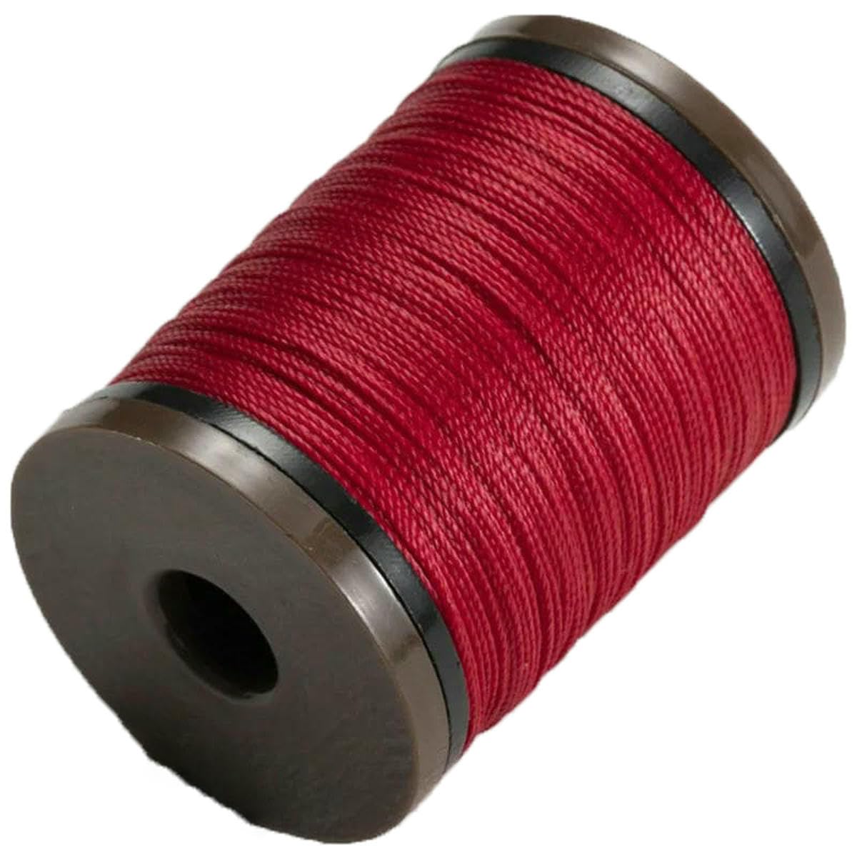 0.4/0.5/0.6/0.8mm Round Waxed Thread for Leather Craft Sewing and Jewelry Handmade Braided Polyester Cord Wax Coated Strings-14- Red-0.8mm 36m