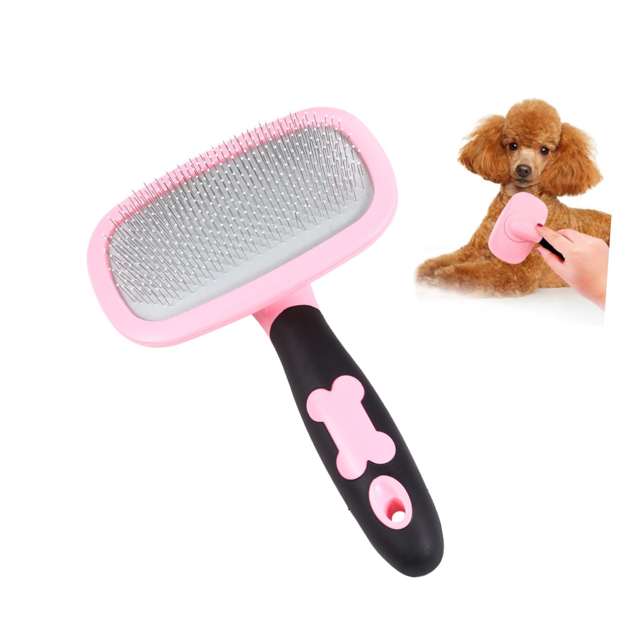 POPETPOP 3stücke Rotierender Für Haustiere Pet Grooming Kamm Groß Mit Punkten Entfernt Verfilzungen Schmutz Und Unterwolle Ergonomisches Design Für Hunde Und Katzen