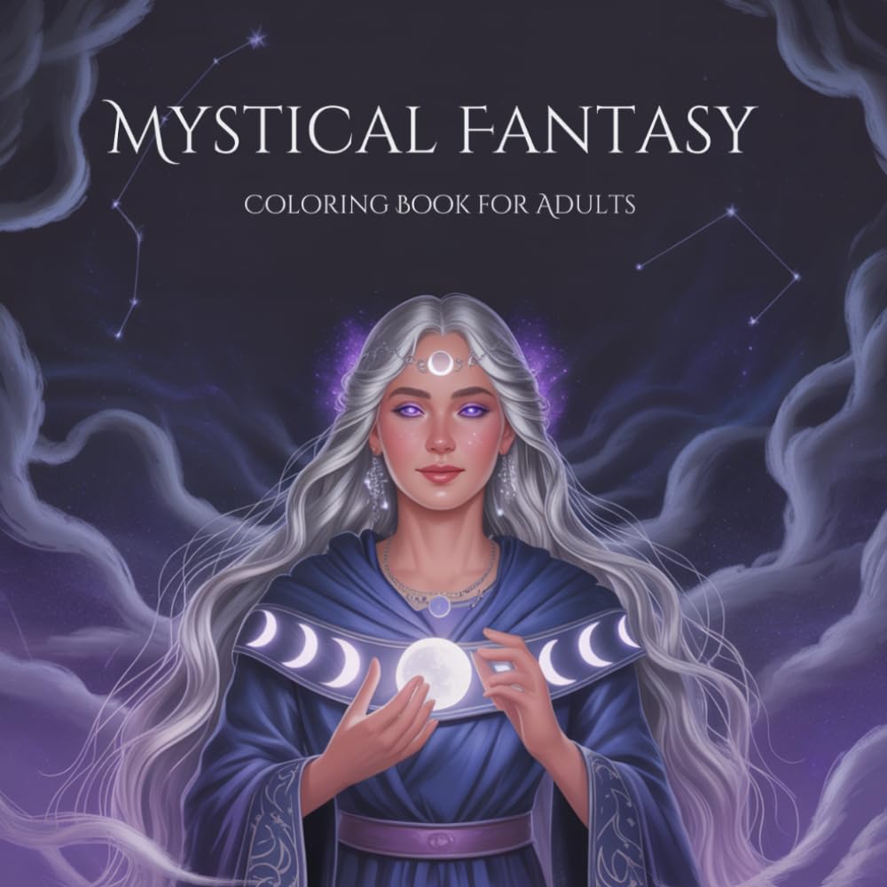 Mystical Fantasy: Coloring Book for Adults