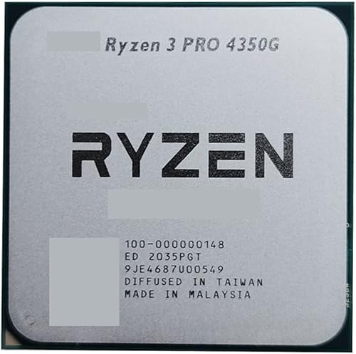 Miniatura 1 de CPU Ryzen 3 PRO 4350G R3 PRO 4350G 3.8 GHz Quad-Core Prosesor CPU Delapan Benang 100-000000148 Soket AM4 sensible y potente