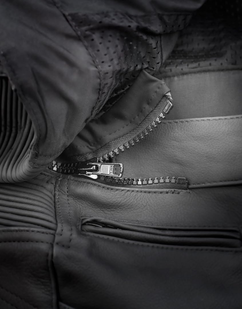 Bogotto Misano Due Pezzi Tuta In Pelle Da Moto Da Donna, nero/fucsia, 46