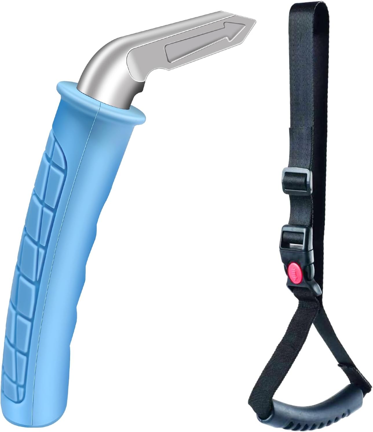 Car Door Handle for Elderly, Portable Car Assist Handle, with Car Grab Handle, Vehicle Assist Handles Designed for Seniors and Handicapped (Blue - 1 Pack Handle + Strap) - Image 1 of 9