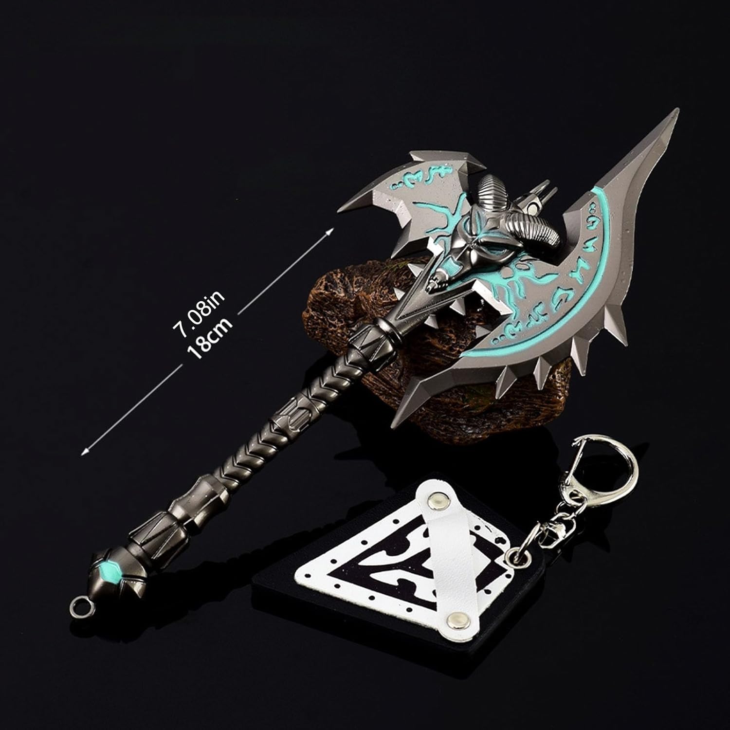 Wow Shadowmourne, Game Equipment 18cm/7.08in All Metal Model with Display Stand Cosplay Merchandise Anime Mini Home Decor Desktop Ornaments Merch
