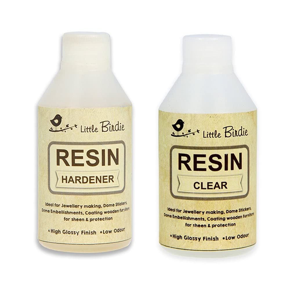 Little Birdie Epoxy Resin Art Kit | 100ML Crystal Clear Resin & 100ML Transparent Hardener | 200 ML Kit | For Art and Craft, DIY, Home Decor Projects | High Gloss, Odour & Fume free, Bubble Free Resin (B09PMT1NPD) Amazon Price History, Amazon Price Tracker