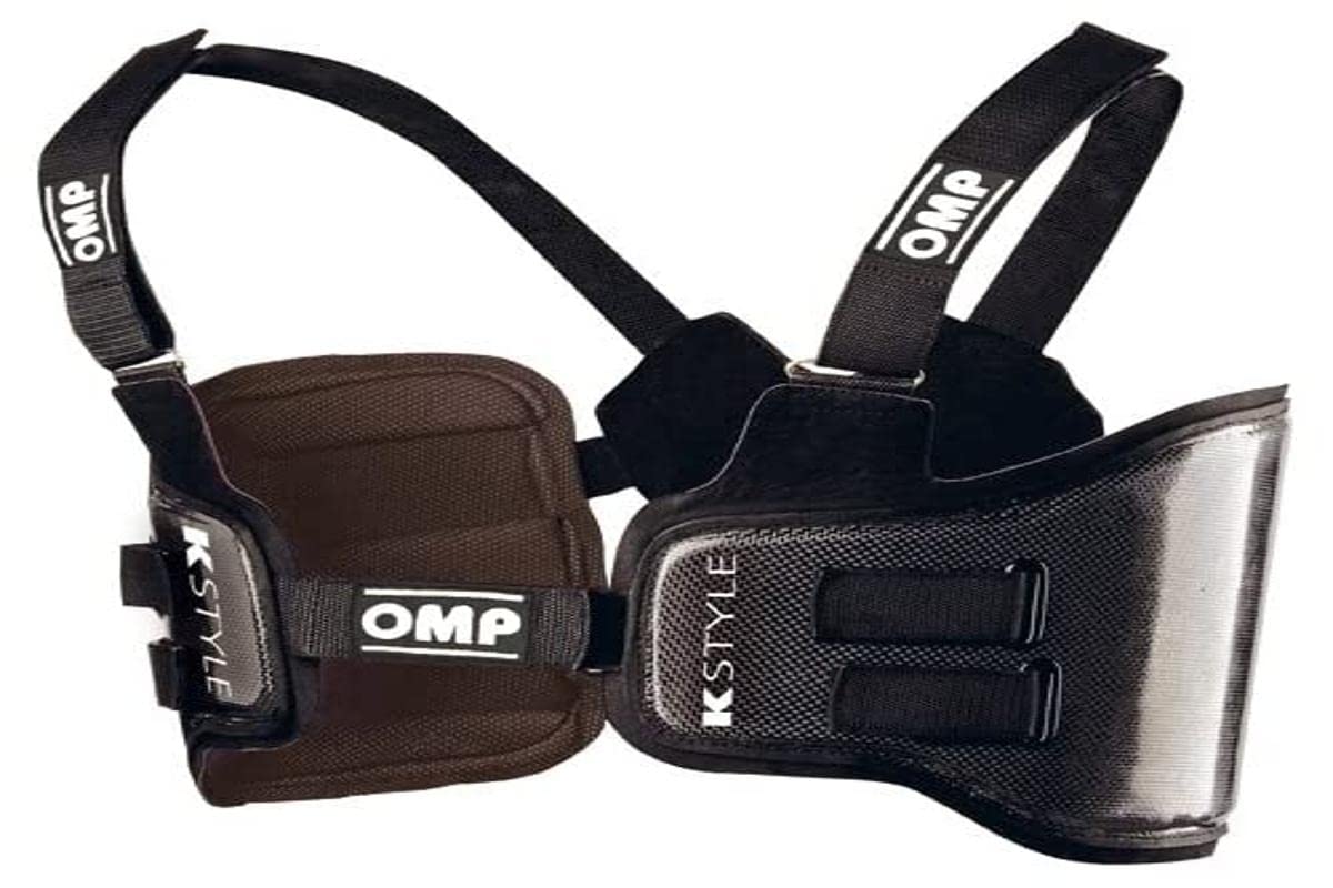 OMP - Chaleco OMP Kart Carbon Rib Vest Fibra de Carbono Talla S, Protector de Costillas Ultraligero con Cintas Ajustables, Diseño Racing Adulto