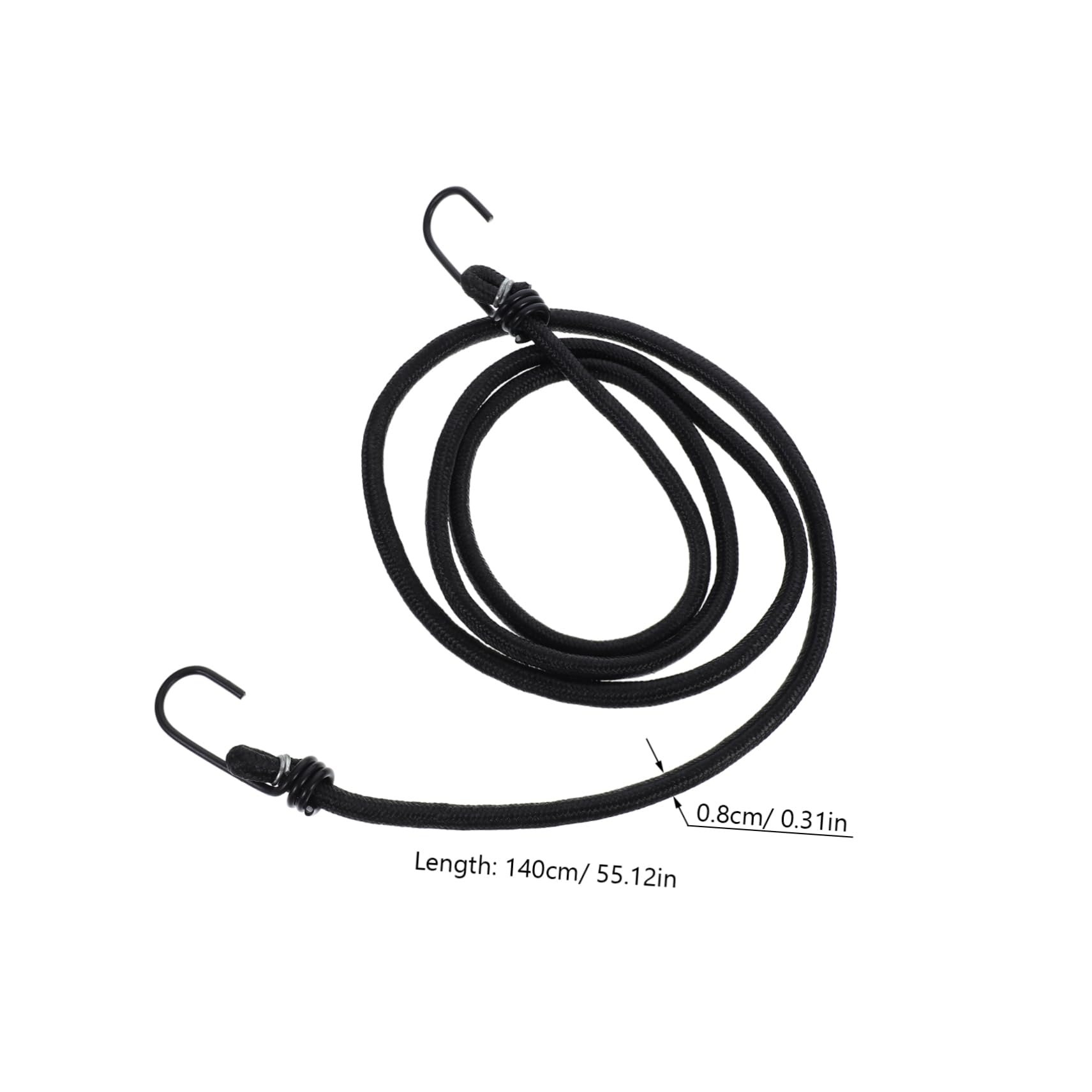 HEMOTON Bicycle Luggage Rope Elastic Bungee Straps for Outdoor Rubber Straps Hooks