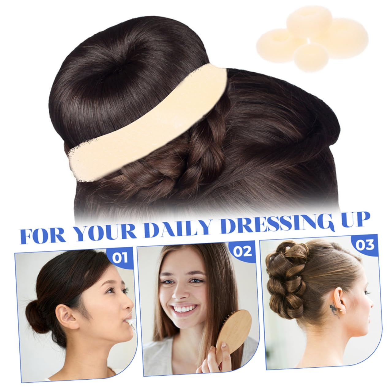 Healeved 48piezas Hacer Moños De Pelo Para Mujeres De De Moño Accesorios Cabello De y Adolescentes Diseño Práctico y Elegante Para Celebraciones y
