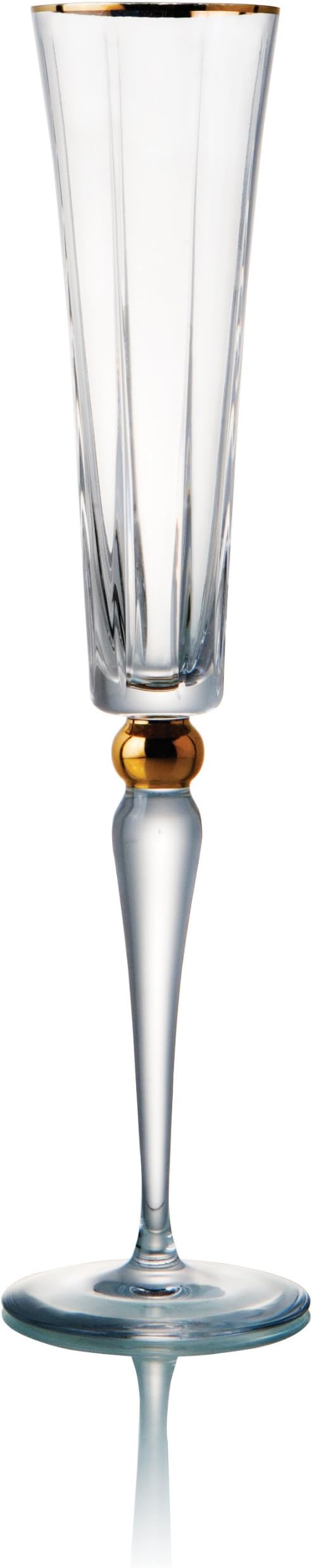 4-Ounce Elmsford Rogaska Crystal Flute Glass, Set of 2