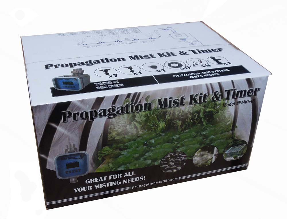 Greenhouse-Propagation Mist Kit with Mist Timer That Times in Seconds