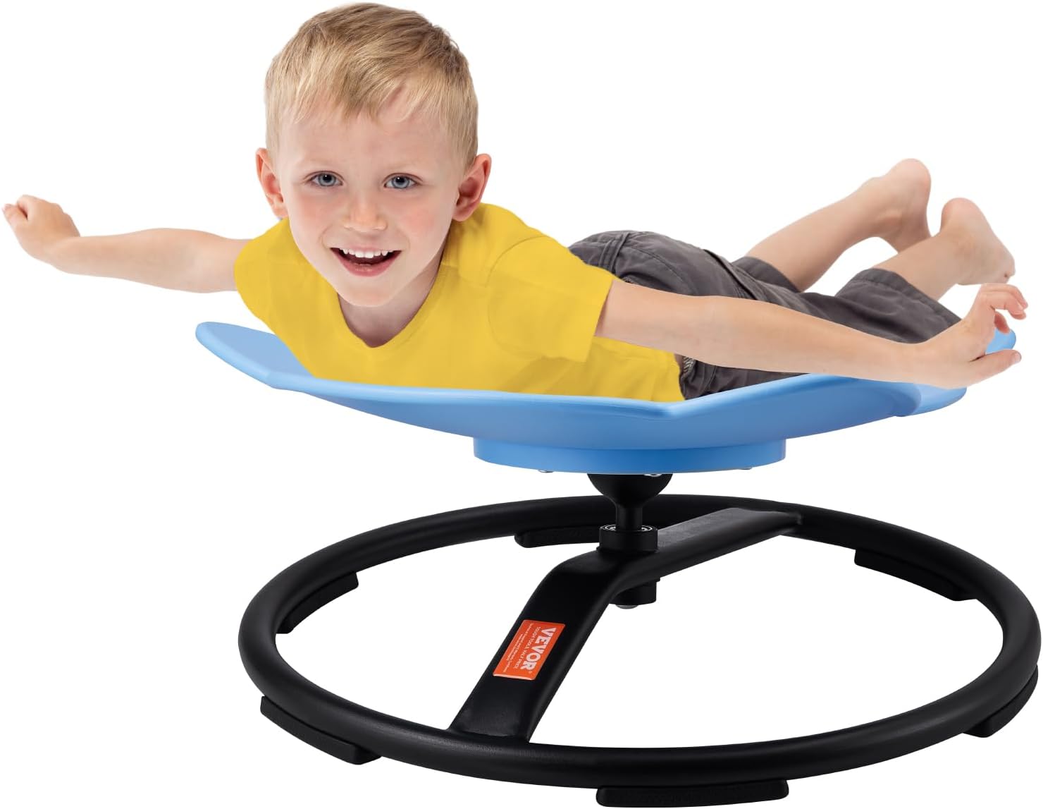 VEVOR Elephant Kids Swivel Chair, 220 LBS Capacity, 360° Spinning Chair, Autistic Kids Sensory Toy Chair with Non-Slip Metal Base, Toddler Sit and Spin for Coordination Balance Focus Blue