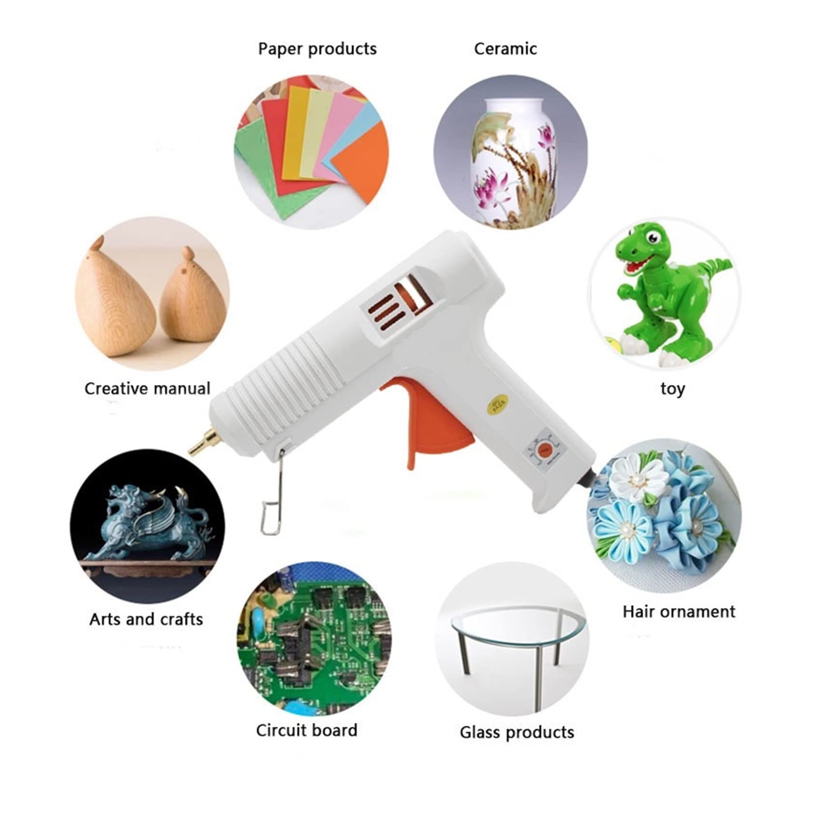 Pistolet Do Klejenia Na Gorąco Długa Dysza O Średnicy 1mm 1.3mm Mała Przysłona Przemysłowy Kleju DIY Narzędzia Naprawy Rękodzieła Szybkie Niezawodne Klejenie(Glue gun 2x32mm)