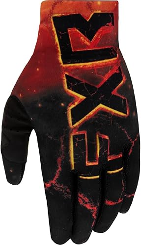 Miniatura 2 de FXR NegroBlanco Pro Fit Lite MX Guantes Durable Stretch Knit Slip On Ventilado