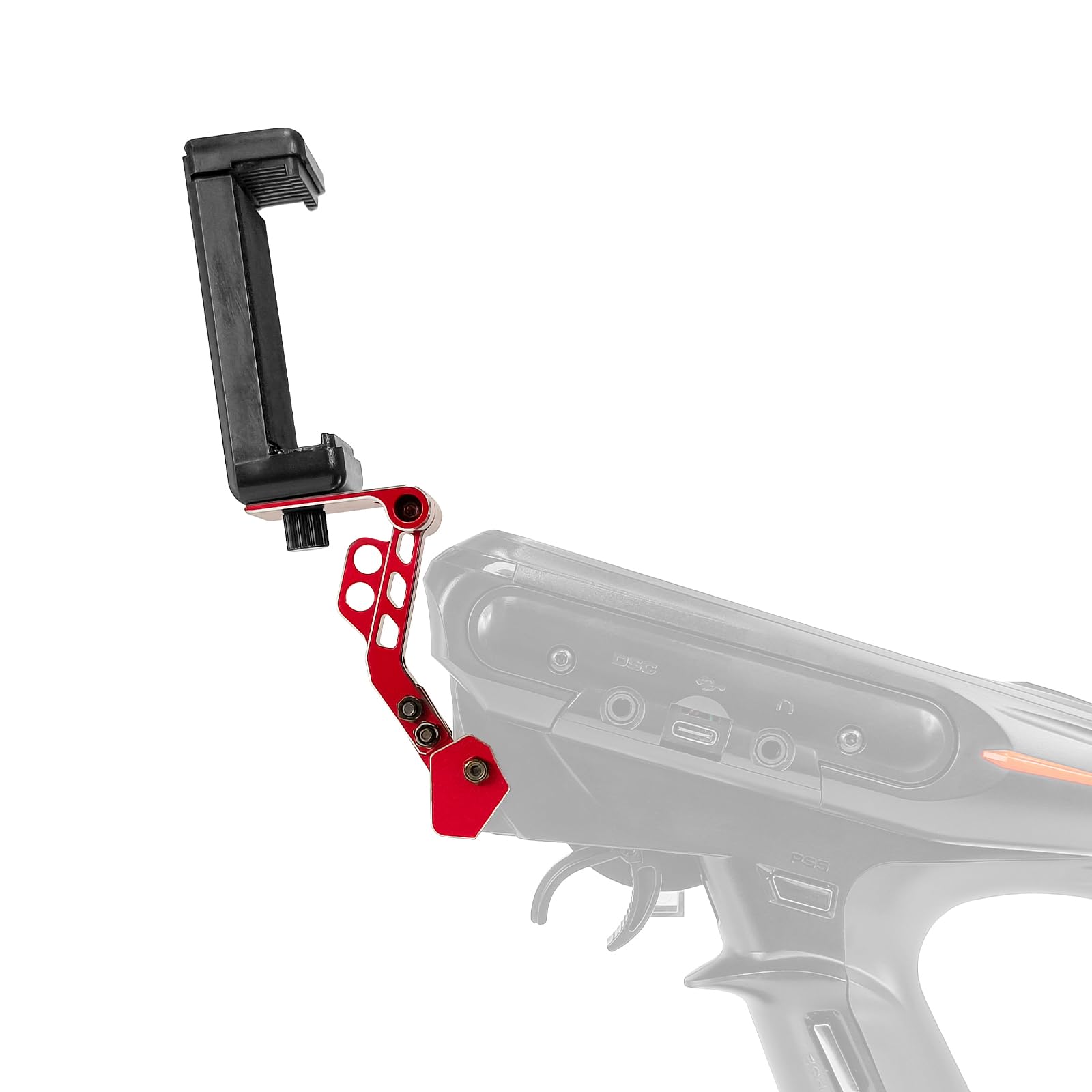 Radiolink RC8X Holder Mount 5.8G FPV Monitor Screen Phone Bracket CNC Aluminum Alloy RC Device for RC Remote Controller RC8X, Red
