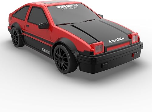 Miniatura 8 de Coche de control remoto RC Drift Car 24GHz escala 124 4WD 15KMH modelo vehículo de alta velocidad con luces LED neumático de deriva coche deportivo