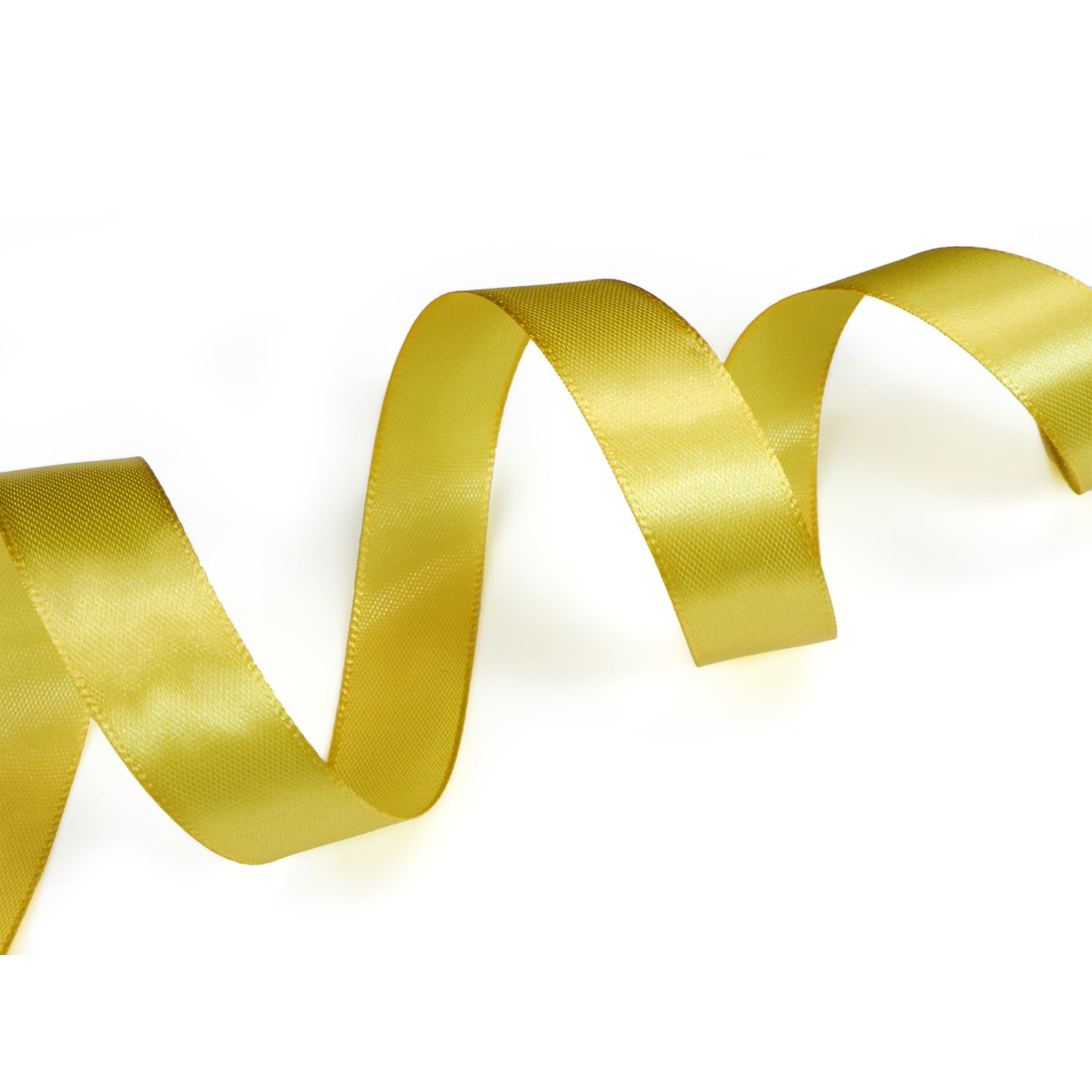 Amazon | サテンリボン 片面 金 ゴールド 20mm幅x22m巻 ロール 大容量