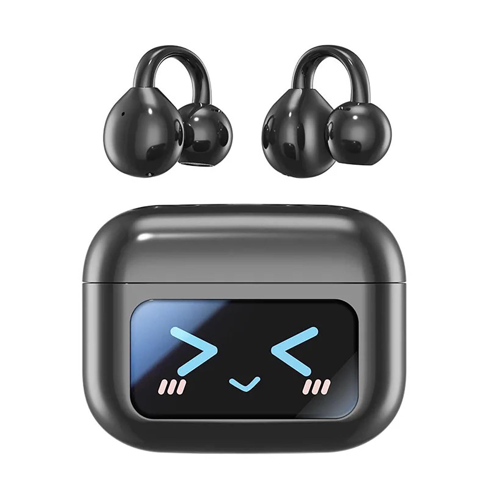 ELLENNE Auricolari IA Traduzione Simultanea Display Touch Colori NERO | ELLENNE - Auricolari IA con Traduzione Simultanea in Tempo Reale, Bluetooth, Cuffie Wireless AI, Display Touch Colori Hi-Fi