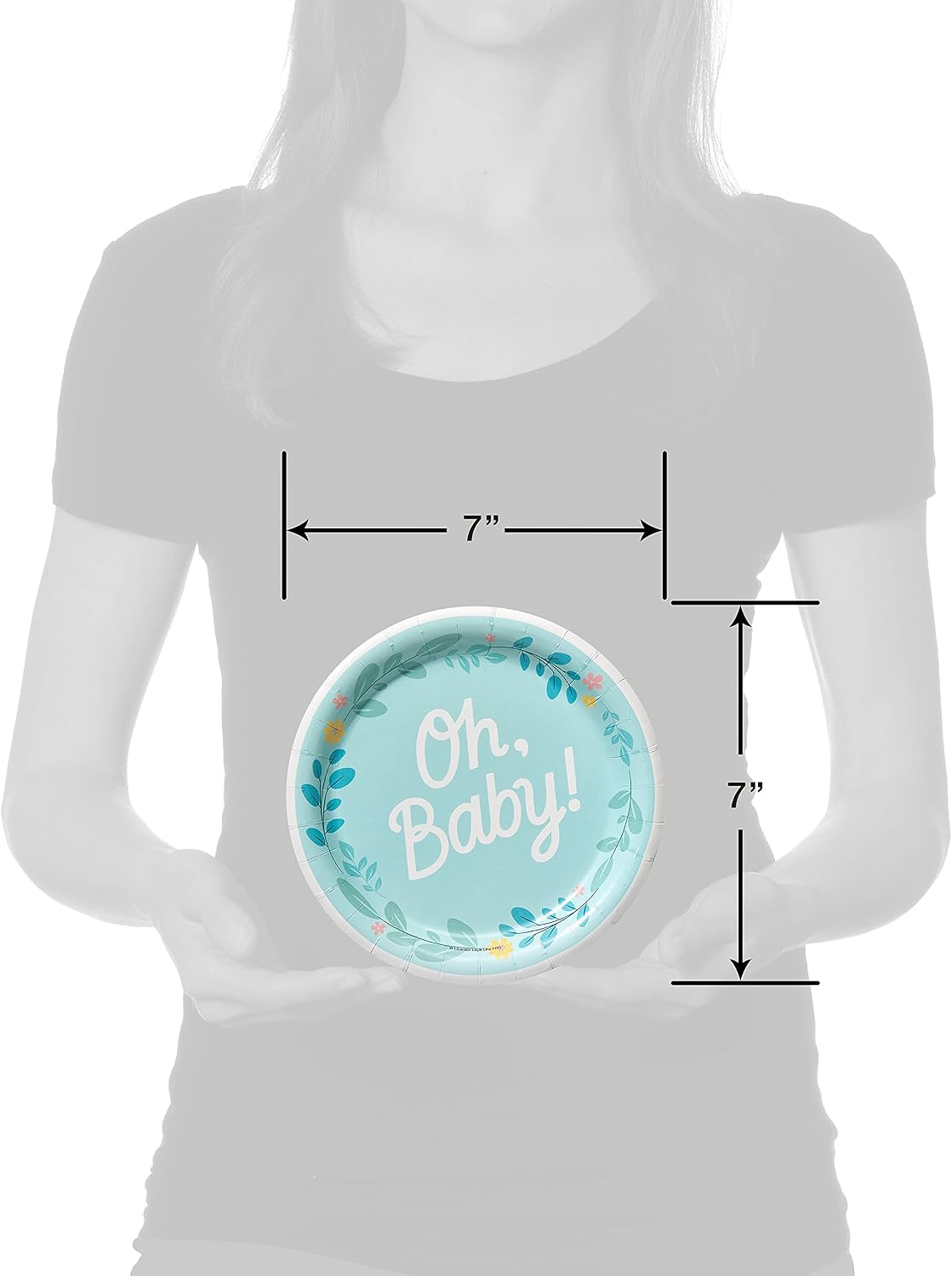American Greetings Baby Shower Party Supplies, Dessert Plates (36-Count)
