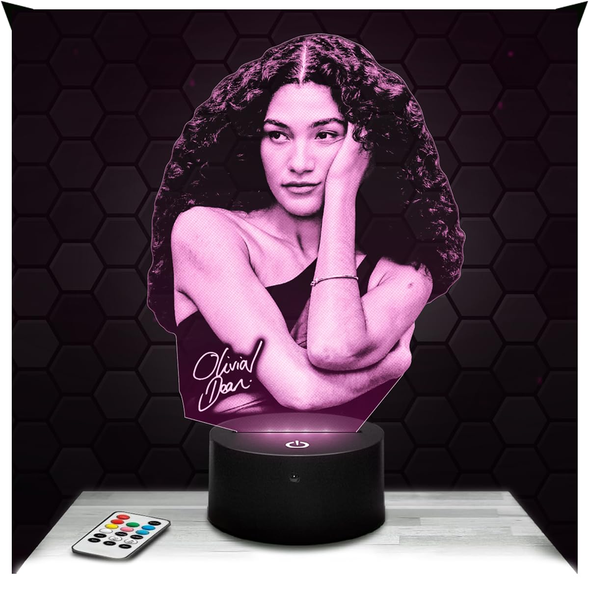 Lampephoto.fr - 3D Lamp Olivia Dean British Soul Singer Touch Night Light Led, 3D Hologram Effect, Christmas Birthday Gift Idea for Men and Women, Bedroom Decoration Object — image 1