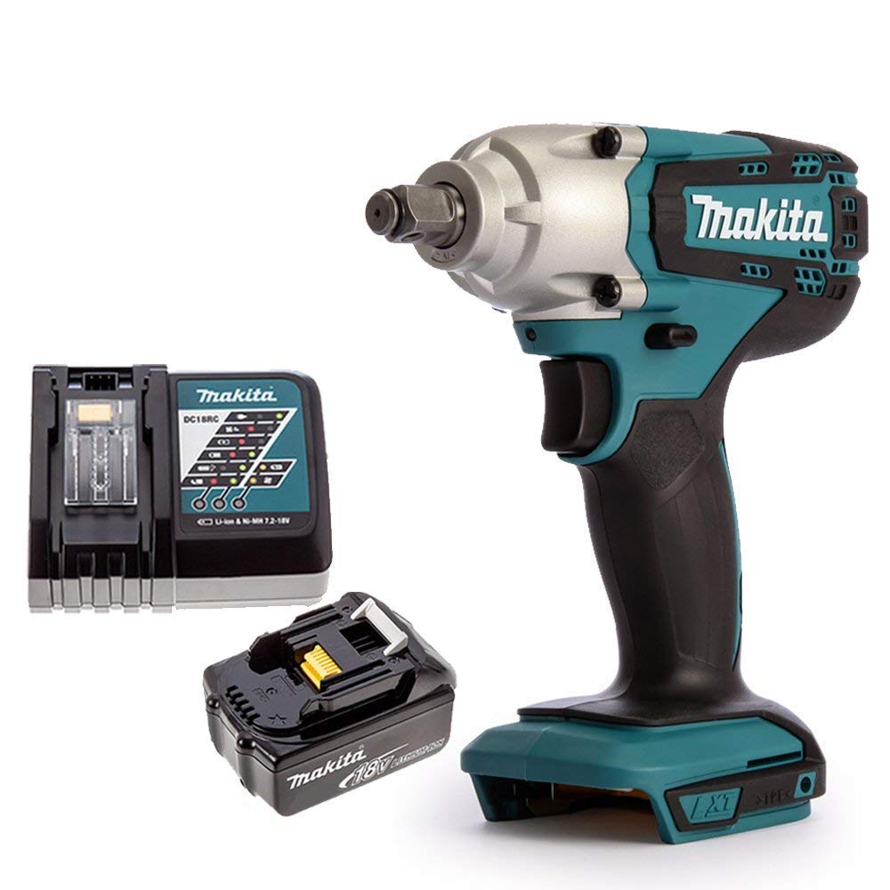 Makita DTW190Z 18V Li-Ion 1/2" Impact Wrench Body with 1 x 5Ah Battery & Charger