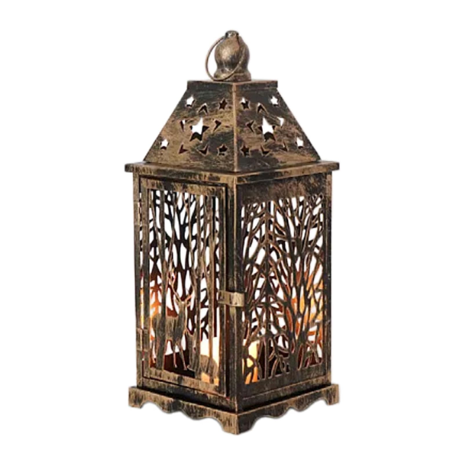 Metal Holders Decorative Tealight Candleholders for Table Centerpieces Metal Holder Hanging Lanterned Tealight Candleholder Hanging Indoor Outdoor