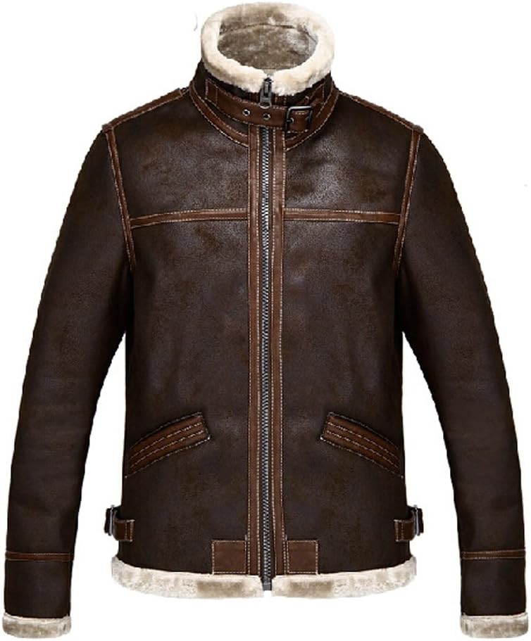 Koveinc Resident Evil 4 Leon Kennedy Men's PU Leather Jacket Brown