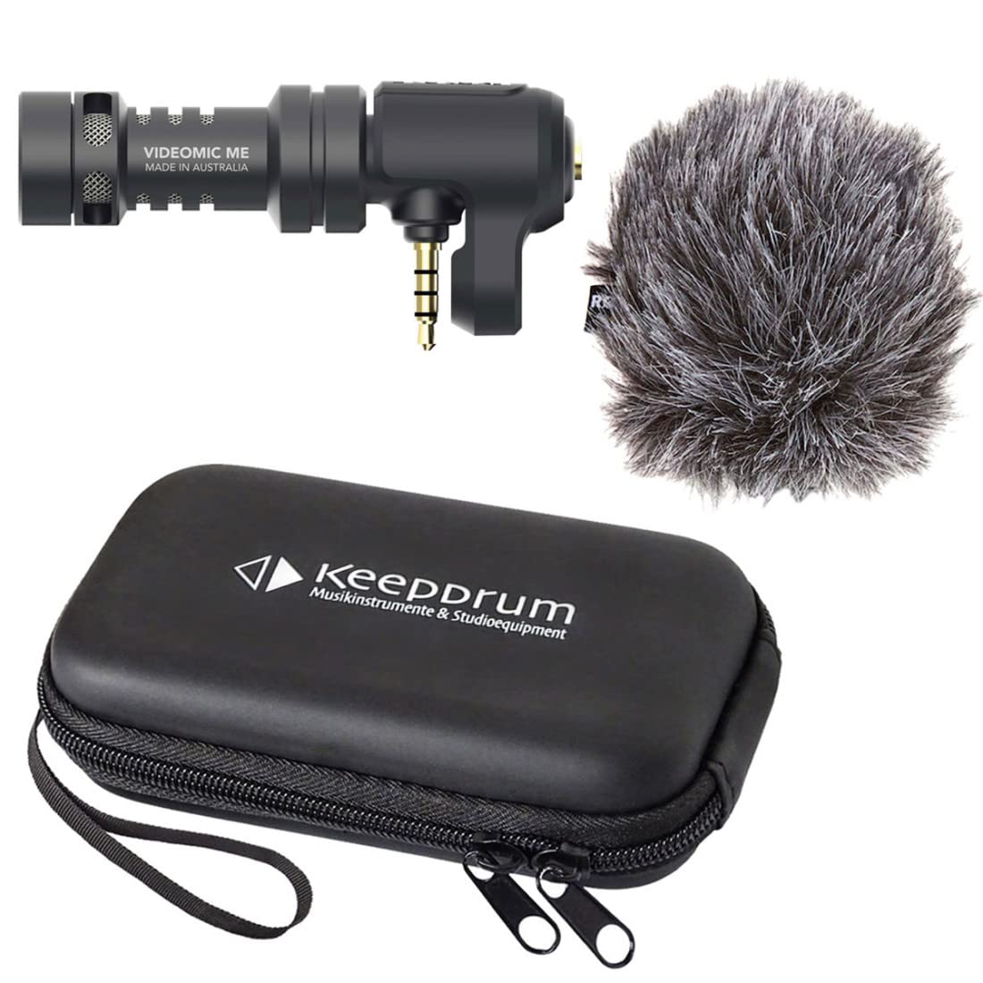 Rode VideoMic ME - Microfono direzionale per iOS e smartphone + custodia Keepdrum