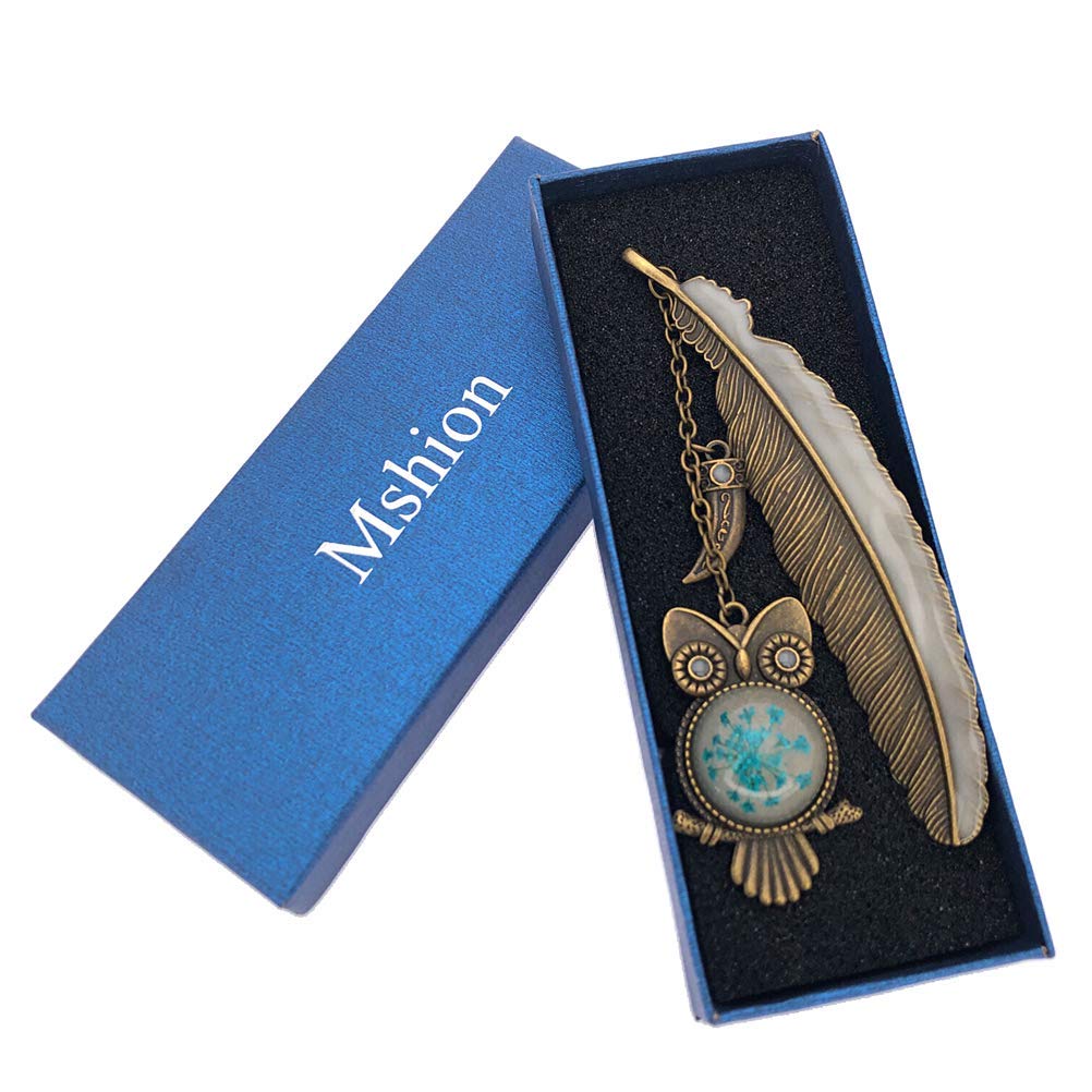 Bookmarks for Women Men,Metal Bookmark for Book Lovers, Luminous Book Marks with Gift Box fit Kids Girls Reading Lovers