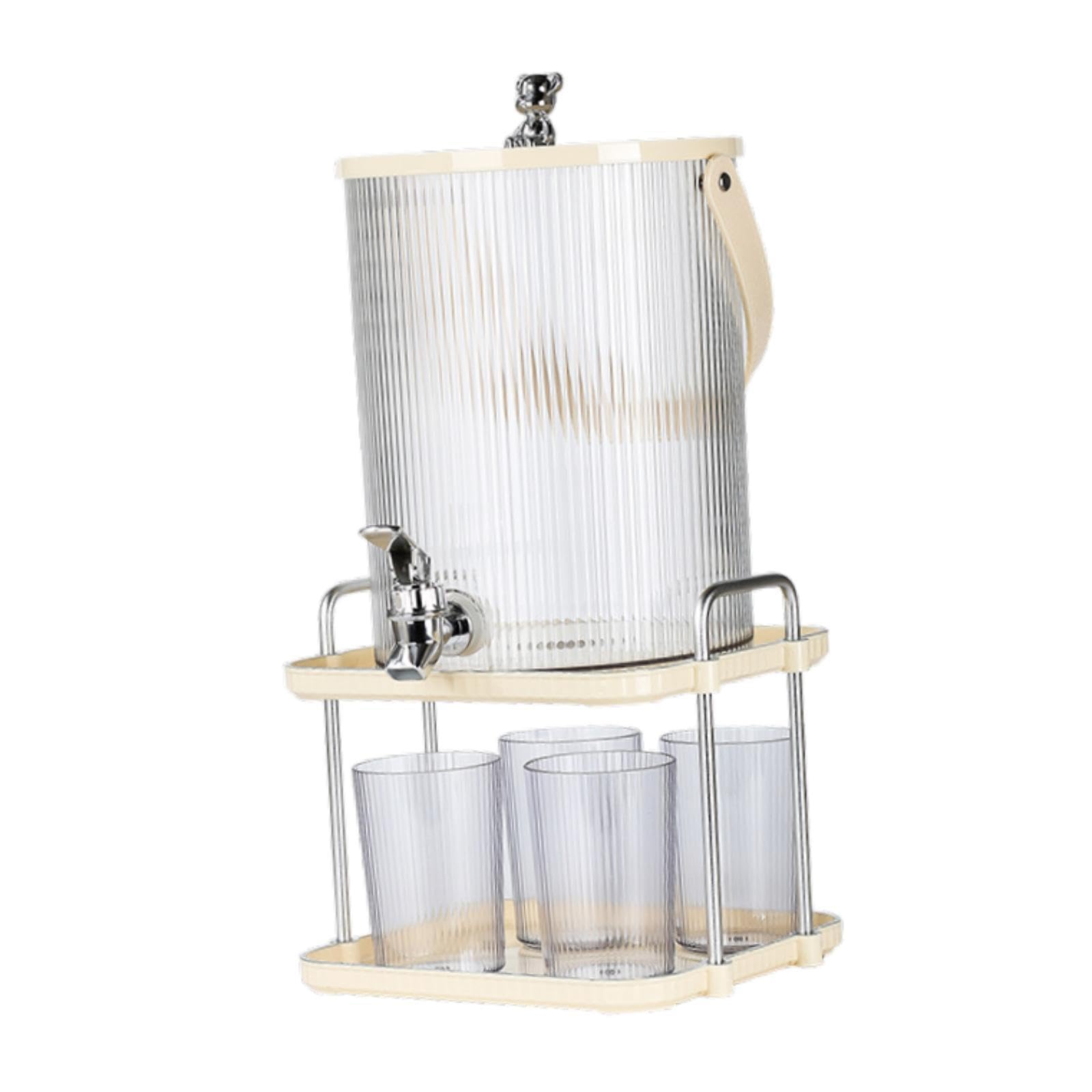 KESOTO Dispensador de Bebidas con Soporte para Bebidas Frías, Jugo Y, 5.0l