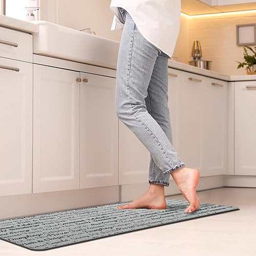 Miniatura 4 de Evideco French Home Goods Tapete estampado para fregadero de cocina, 32 x 20 pulgadas, elegante y duradero, ideal para propietarios e inquilinos,