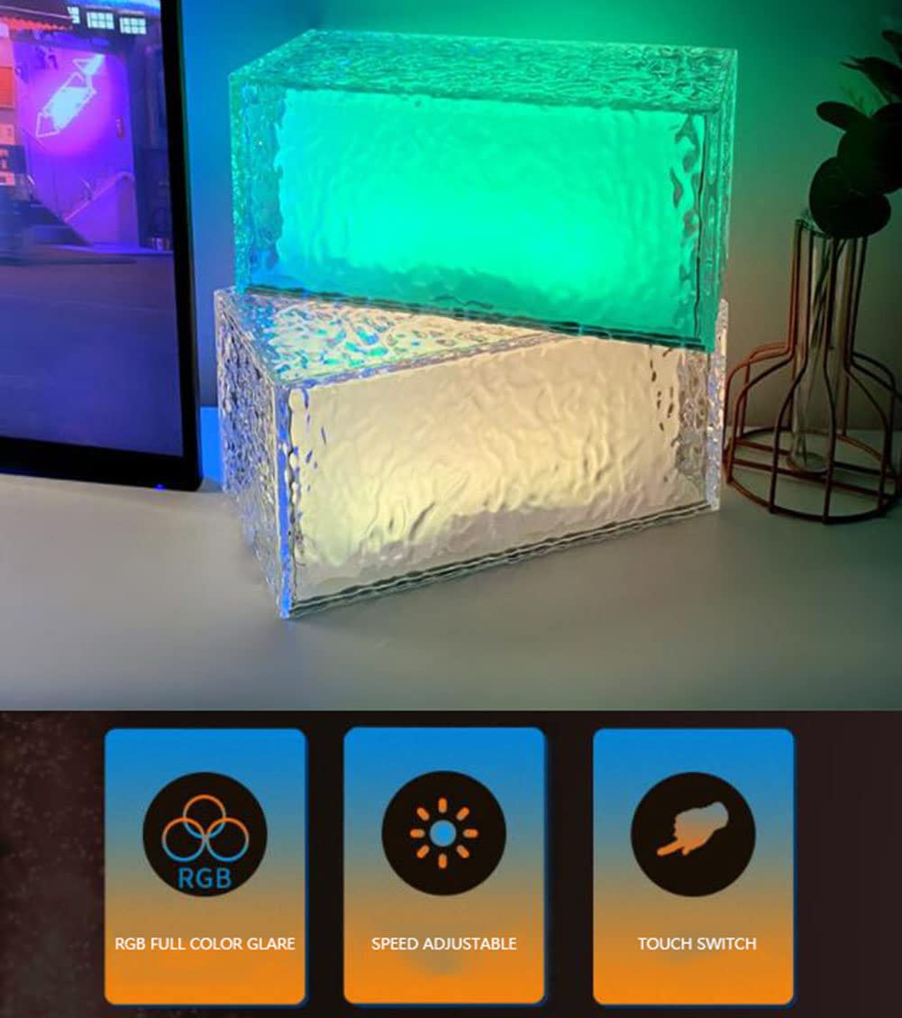 Luz de Nocturna LED, con 4 Puertos de Carga USB, Lámpara de Mesita de Noche Inteligente, Control Tactil, Regulable, Temporizador, Cambio de Color RGB para Niños, Habitación